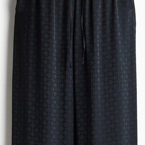 H&M - Wide-Leg Drawstring Pants - BLACK
